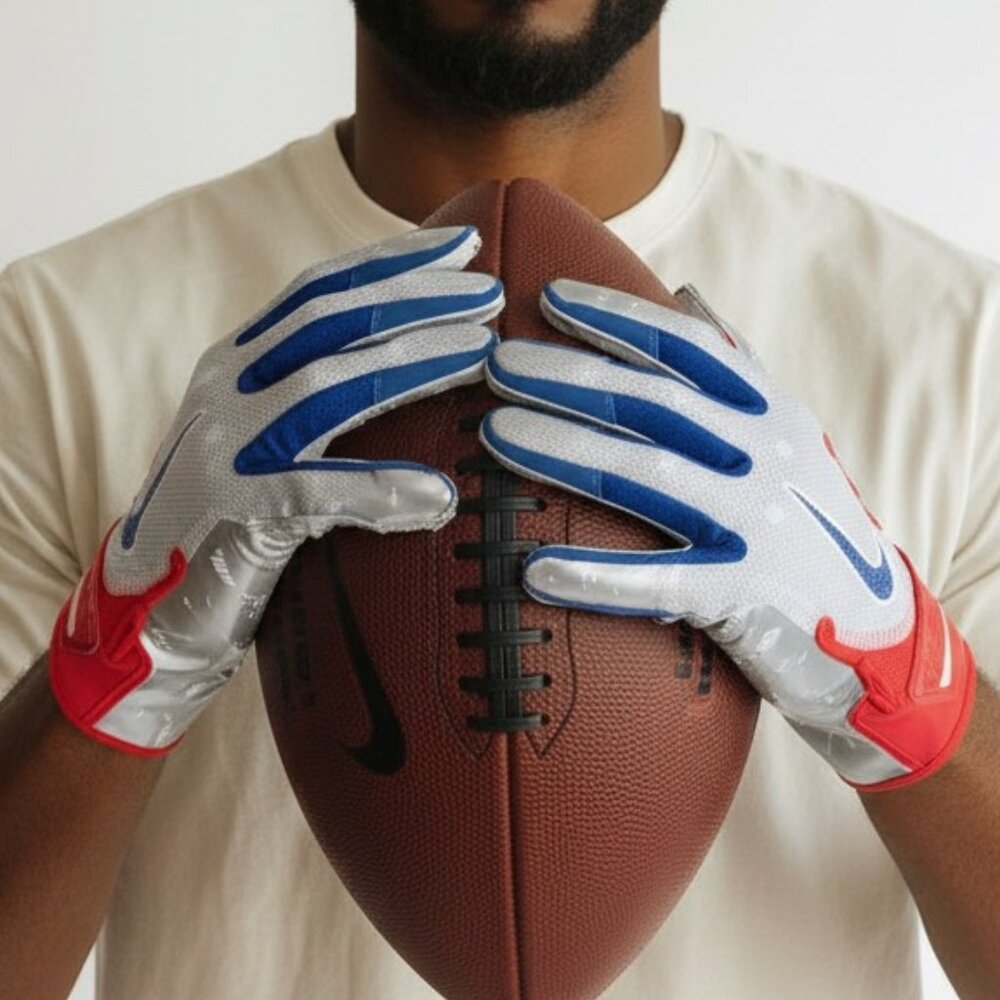 Nike Vapor Jet 7.0 Football Gloves Size M Sticky Grippy Olympics NWT